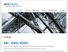 Tablet Screenshot of infogrupa.pl